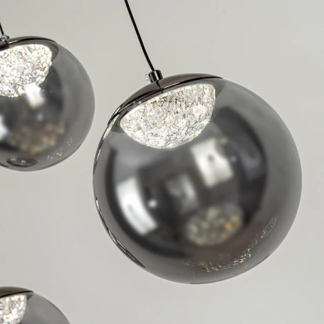 Подвесной светильник светодиодный с пультом с регулировкой цветовой температуры Modelux ML.2338.6 BK