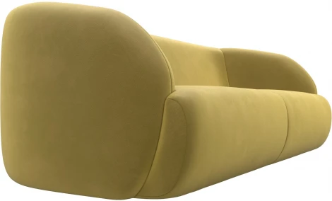 Диван прямой Лига-041 (Желтый/Микровельвет) Лига Диванов арт.122197
