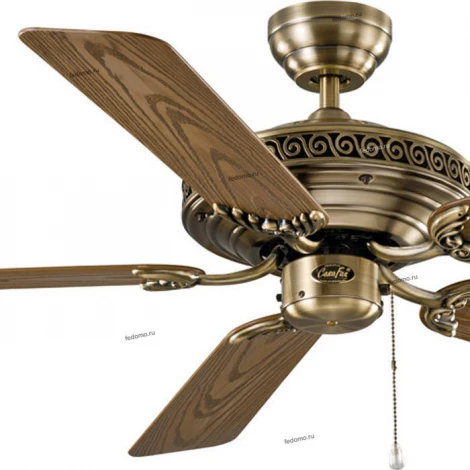Вентилятор потолочный Casafan Centurion, 5 лопастей, бронза, дуб с орехом