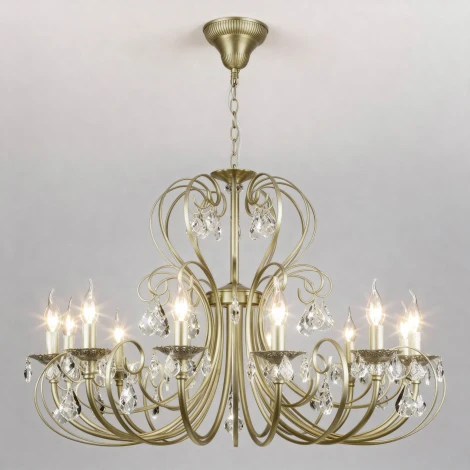 Подвесная люстра с хрустальным декором Eurosvet Alda 3305/12