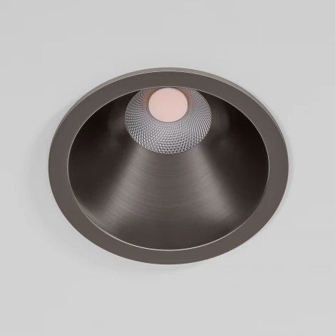 Встраиваемый светильник светодиодный Elektrostandard Forte 25071/LED 15W 4000K титан (220V, круглые)