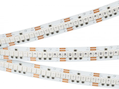 Светодиодная лента RT-G240-12mm 24V RGB (18 W/m, IP20, 3838, 5m) (Arlight, Открытый) 028257(2)