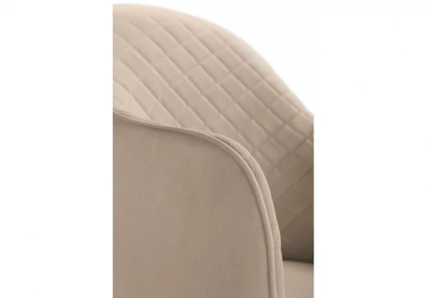 Обеденный стул на металлокаркасе Woodville Vener beige / black 15082