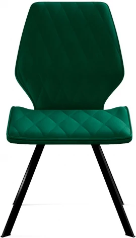 Стул DikLine 243 поворотный K13 изумруд, ножки черные арт.00-00079496