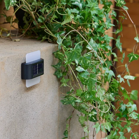 Светильник настенный на солнечной батарее. 6 светодиодов, 1*АА Ni-Mh аккумулятор в/к. IP44 Uniel USL-F-159/PM090 QUATRO