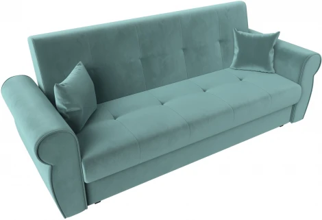 Диван-книжка Лига-019 (Бирюзовый/Велюр) Лига Диванов арт.118335