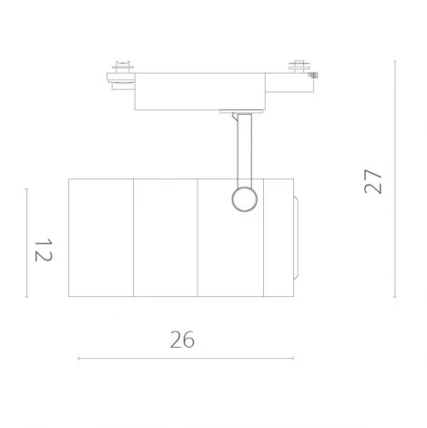 Трековый светильник Arte Lamp Cinto A2718PL-1WH
