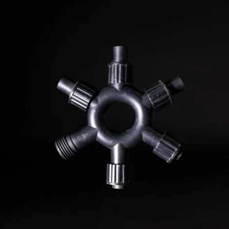 Разветвитель 5-ти Лучевой для Belt-Lite и Unibelt, Провод Черный ПВХ, IP54