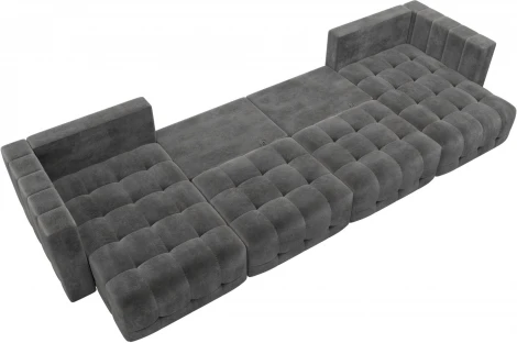 Диван П-образный Лига-052 НПБ Лонг Лига Диванов (Велюр) арт.128843