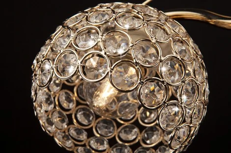 Потолочная люстра Eurosvet 7777 7777/5 золото (220V, хрусталь, шарики)