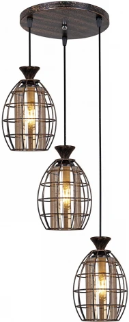 Подвесной светильник Reluce 03525-0.4-03 BK+GD (220V, на проводе)