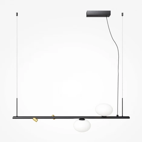 Подвесной светильник со спотами Maytoni Inversio MOD350PL-02BBS (220V, на тросе, шарики)