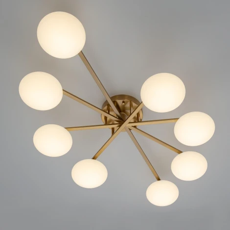 Потолочная люстра RGB на штанге Citilux Atman Smart CL226A183 (LED, 220V, голосовое управление, пульт управления, управление смартфоном, умный дом - Алиса, Маруся, Салют)