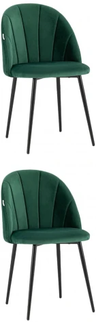 Стул Stool Group Логан NEW велюр зелёный 2 шт арт.УТ000036143