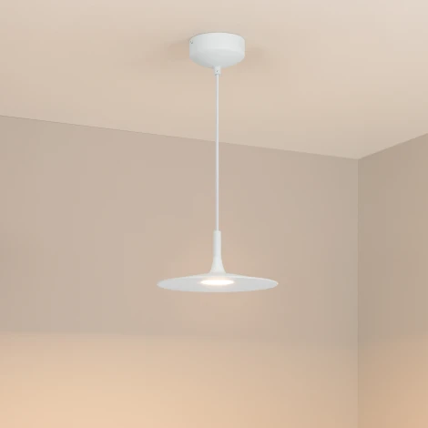 Подвесной светильник LED SP-FIORE-R250-8W Warm3000 (WH, 120 deg, 230V) (Arlight, IP20 Металл) 035953 (круглые, летающая тарелка)