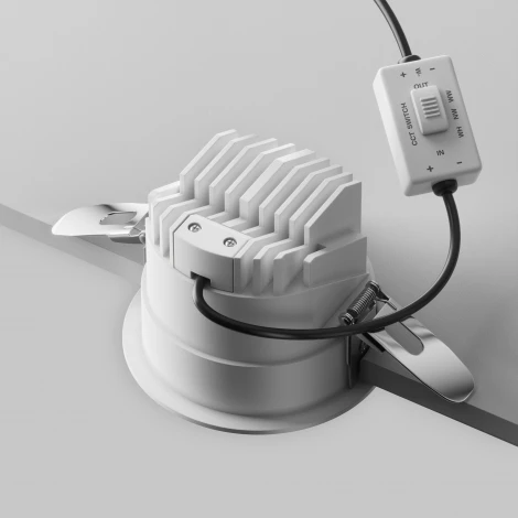 Встраиваемый светильник Maytoni Parete DL100-12W2.7-3-4K-RD-W (LED, 220V, круглые)