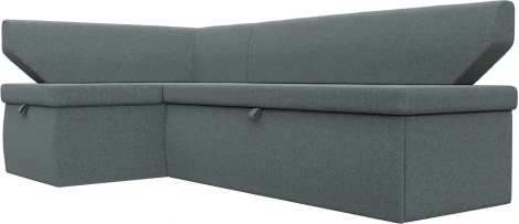 Диван кухонный угловой Омура левый угол (Серый/Рогожка) Лига Диванов арт.125898L