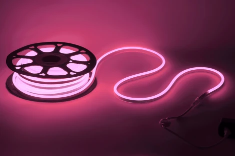 Гибкий неон 220V 20м розовый ЭРА N2835-120-IP67-220V-20m-P