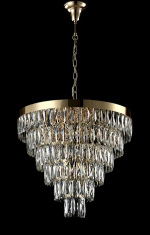Подвесная люстра Crystal Lux Abigail SP-PL15 D620 GOLD/TRANSPARENT