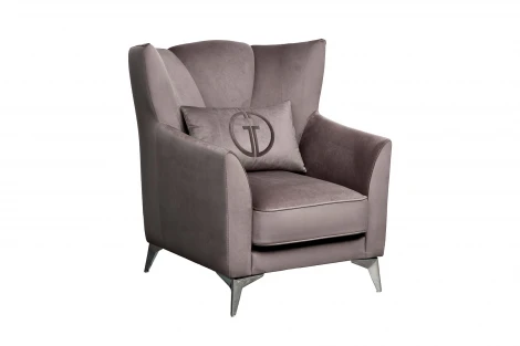 Кресло Siena велюр коричнвый Colt1012-ROSKOR 17 83*82*93см Garda Decor