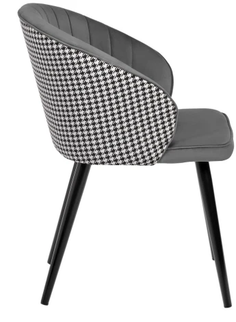 Стул Paola тёмно-серый с жаккардом Bradex Home RF 0261