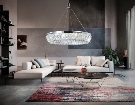 Подвесная люстра Ambrella TRADITIONAL TR5022 (LED, 220V, хрусталь, на тросе)