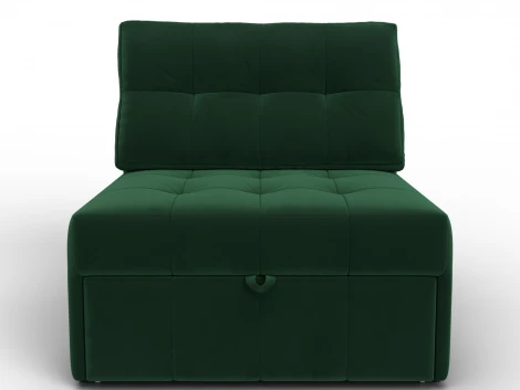 Кресло-кровать Лига-107 (80) (ЛДСП,Брус,Фанера,Велюр/Зеленый) Лига Диванов 134897