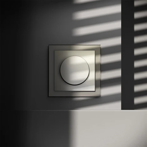 Диммер поворотно-нажимной 600 Вт (шелк) Voltum S70 VLS070304