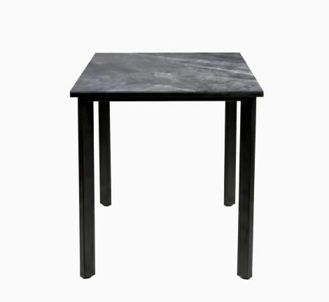 Стол DikLine DKT90 Керамика серый глянец (italian middle grey)/подстолье черное/опоры черные 00-00084566