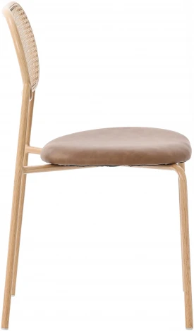 Стул Equilibrium Enigma Hesby Экокожа/Коричневый арт.HSBI_DC2246_brown