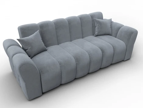 Диван-книжка Лига-111 (ДСП,ЛДСП,Велюр/Серый) Лига Диванов 136694