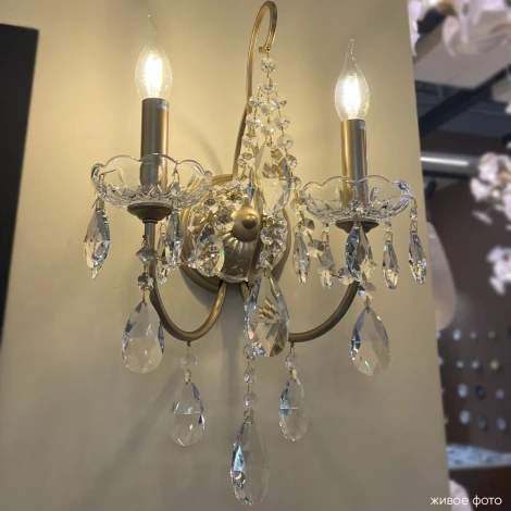 Бра Crystal Lux MONTANA AP2 (220V, подвески, подсвечник, свеча)