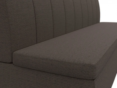 Диван кухонный прямой Кантри (Коричневый/Рогожка) Лига Диванов арт.123746