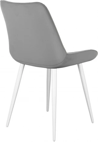 Стул DikLine 226 поворотный B22 GREY, ножки белые 00-00072873
