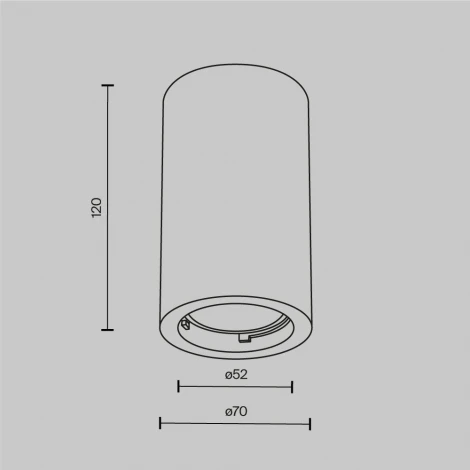Накладной потолочный светильник Maytoni Conik gyps C003CW-01W-1 (220V, круглые)