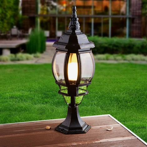 Наземный фонарь Elektrostandard Farola GL 1001S черное золото