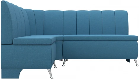 Диван кухонный угловой Кантри левый угол (Голубой/Рогожка) Лига Диванов арт.123220L