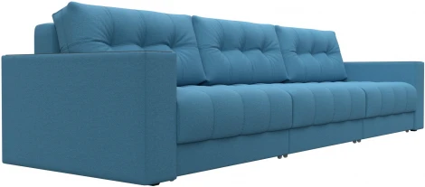 Диван прямой с декором Лига-049 НПБ Лонг Лига Диванов (Рогожка) арт.128419