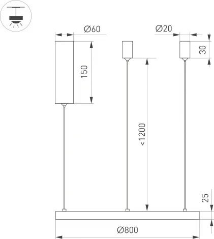 Светильник SP-CONGO-MULT-1-R800-42W Day4000 (WH, 120 deg, 230V) (Arlight, IP20 Металл) 046245