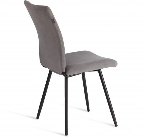 Стул обеденный Monte Carlo Tetchair (Флок/Серый,Черный) арт.24794