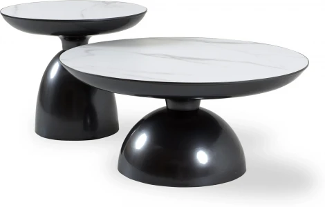 Столик журнальный Nofon major (Керамика/Белый,Черный) ОГОГО Обстановочка! арт.888830