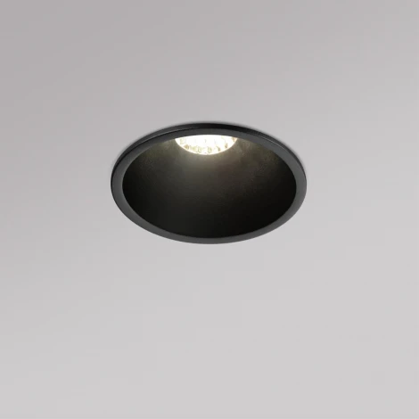 Встраиваемый светильник светодиодный Novotech Nova 359849 черный с переключателем цв. температуры  LED 7W 220V 2700К\3200К\4000К