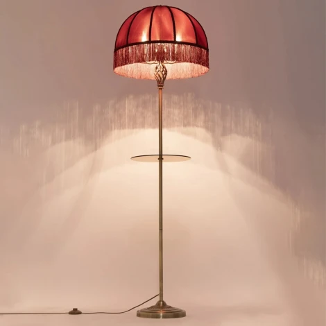 Торшер с полкой бахрома Citilux Базель CL407933T (220V, выключатель)