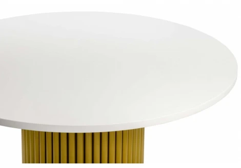 Кухонный стол Notta Барел 90 белый / золото
