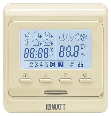 Программируемый терморегулятор IQWatt THERMOSTAT P (слоновая кость)