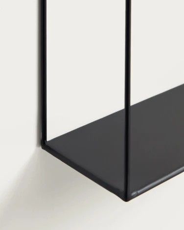 Полка La Forma (ex Julia Grup) Nils (Черный/ Металл,Сталь)