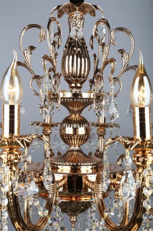 Подвесная люстра Omnilux Grosseto OML-77723-12 (220V, на цепи, подсвечник, свеча)