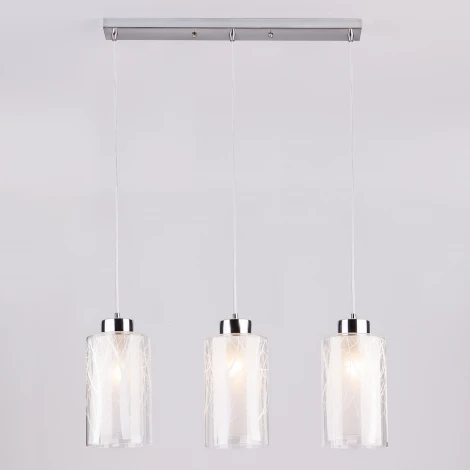 Подвесной светильник Eurosvet 50001 50001/3 хром (220V, на проводе, круглые)