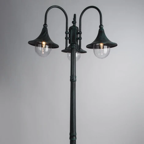Наземный фонарь Arte Lamp Malaga A1086PA-3BG