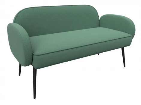 Диван прямой Лига-086 (Фанера/Металл/Рогожка/Зеленый) Лига Диванов 131084